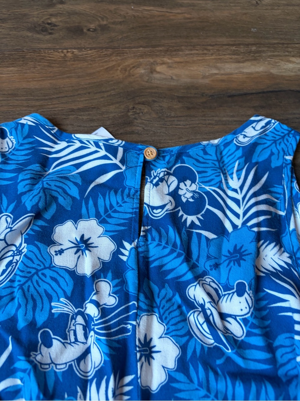 Blue Floral Disney-Print Sleeveless Dress - Picture 5 of 6